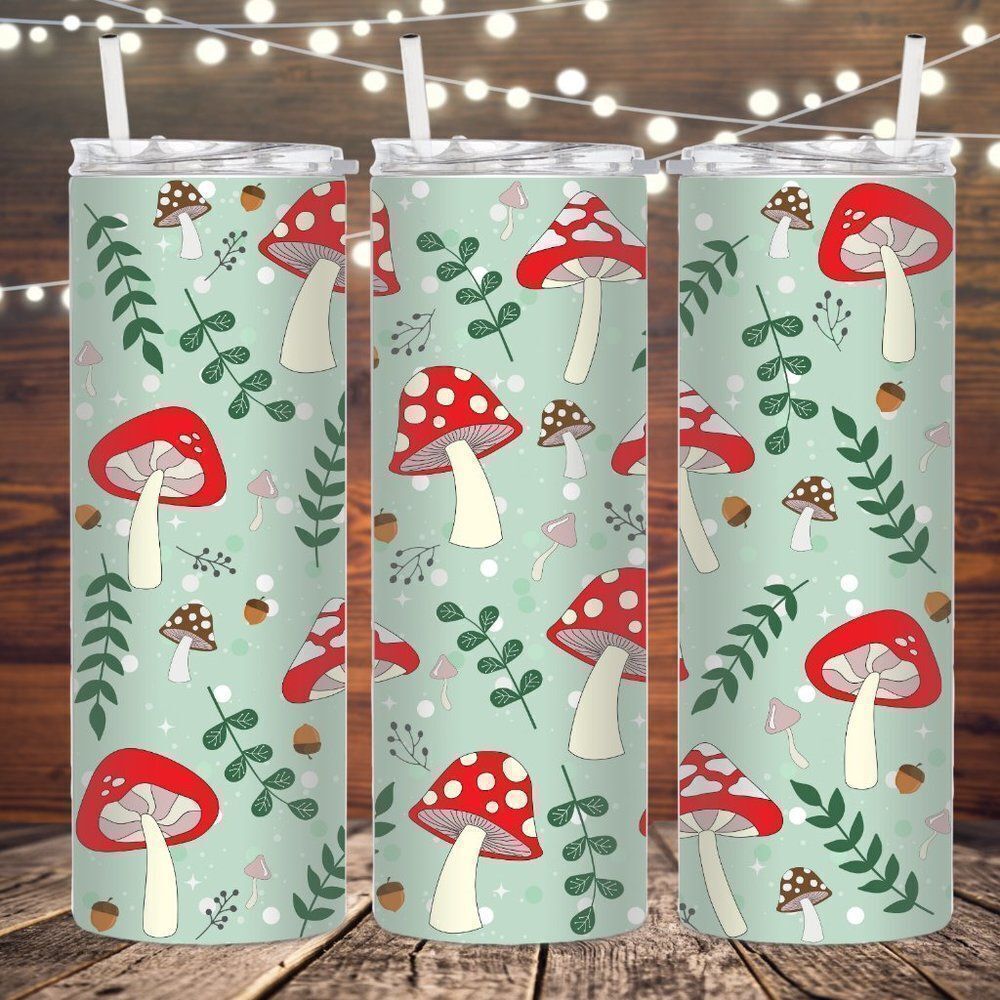 Mushroom 20oz skinny tumbler